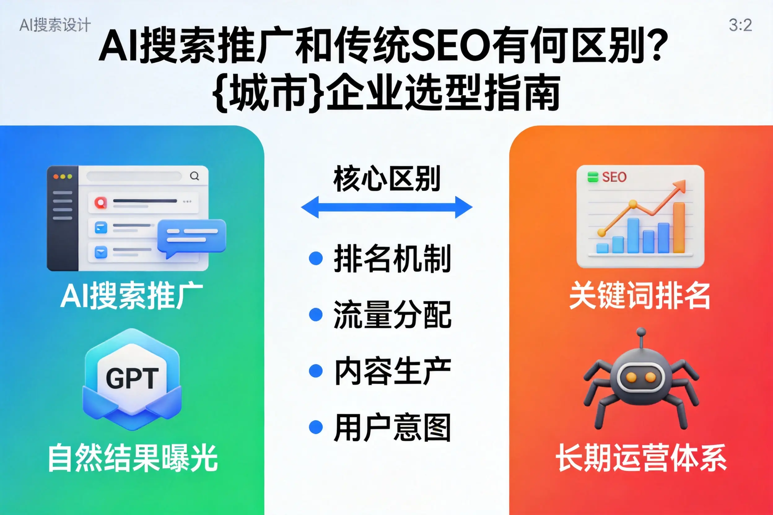 AI搜索推广和传统SEO有何区别？邵阳企业选型指南