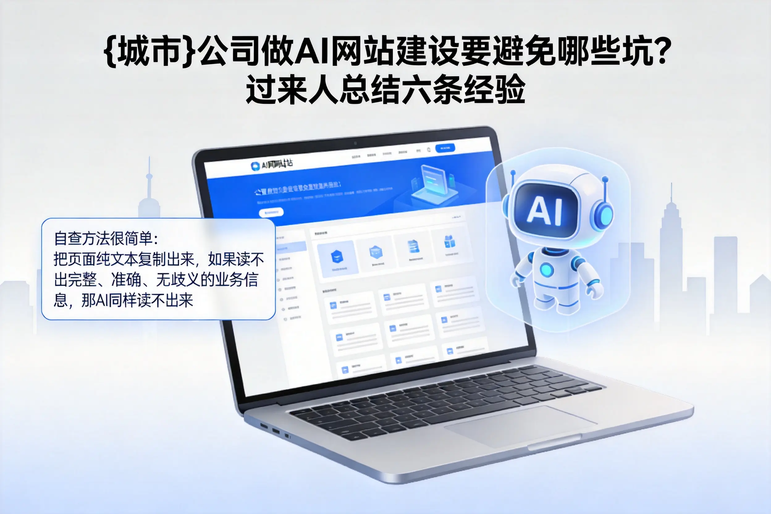 邵阳公司做AI网站建设要避免哪些坑？过来人总结六条经验