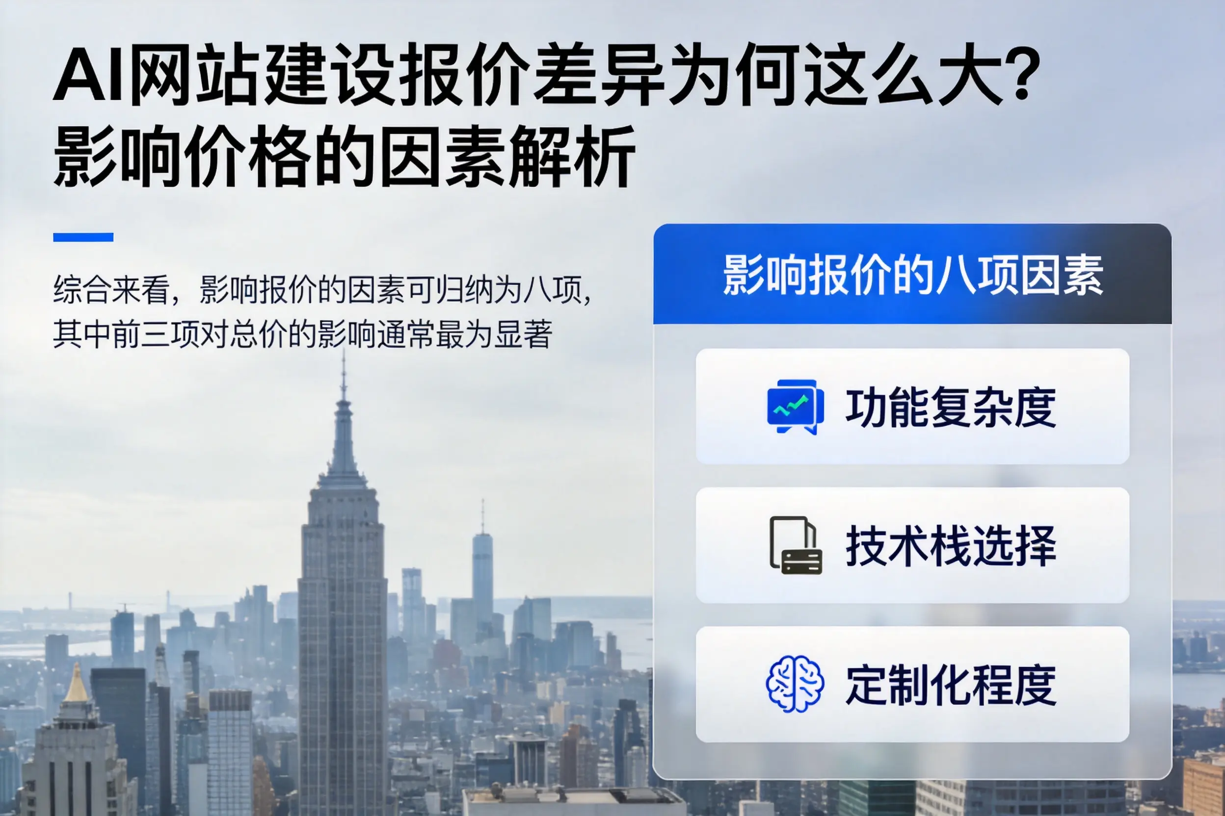 邵阳AI网站建设报价差异为何这么大？影响价格的因素解析