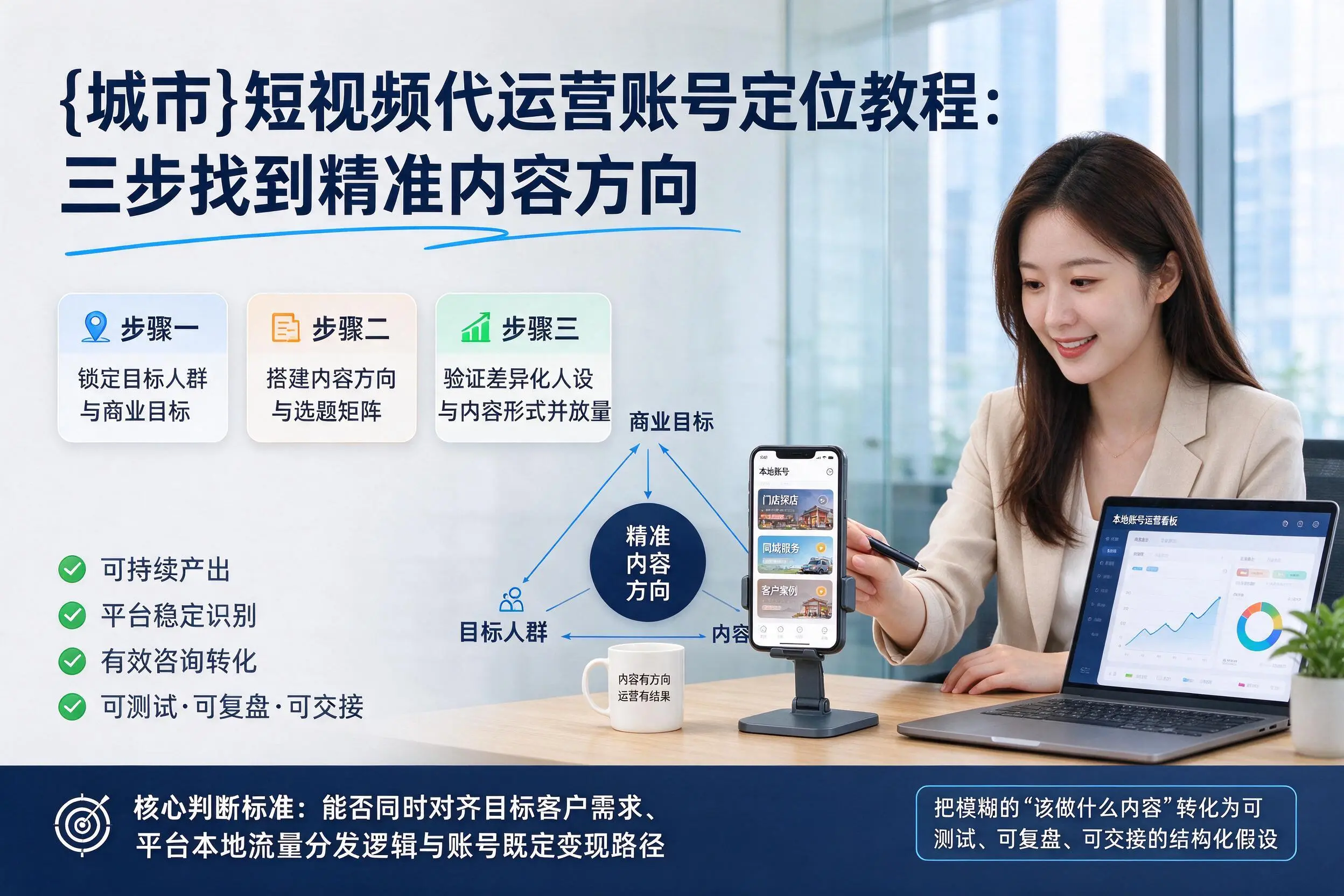 邵阳短视频代运营账号定位教程:三步找到精准内容方向
