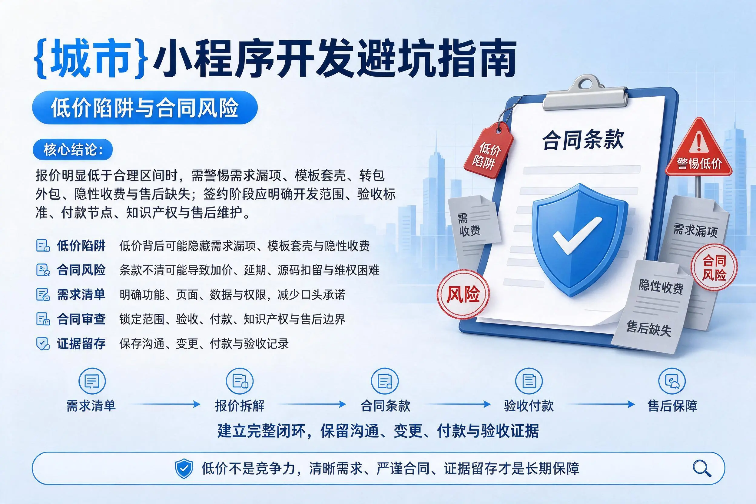 邵阳小程序开发避坑指南:低价陷阱与合同风险