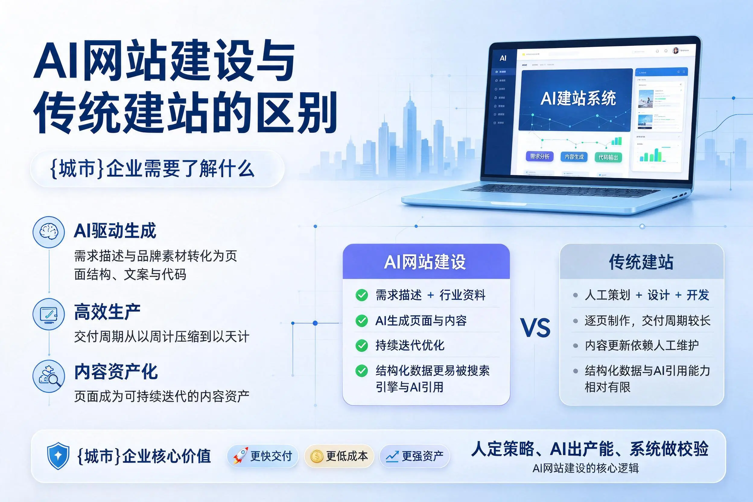 AI网站建设与传统建站的区别,邵阳企业需要了解什么