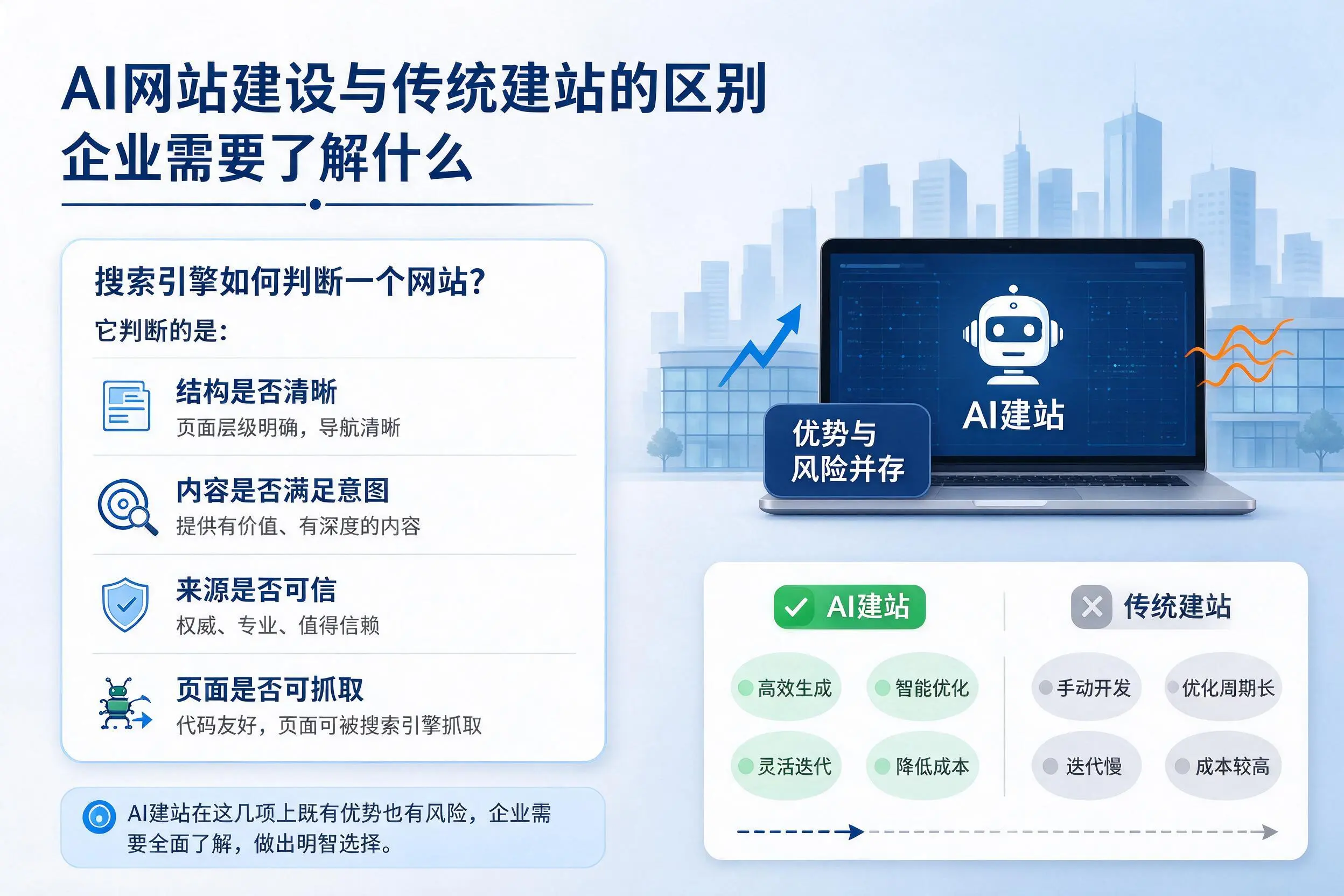 AI网站建设与传统建站的区别,邵阳企业需要了解什么