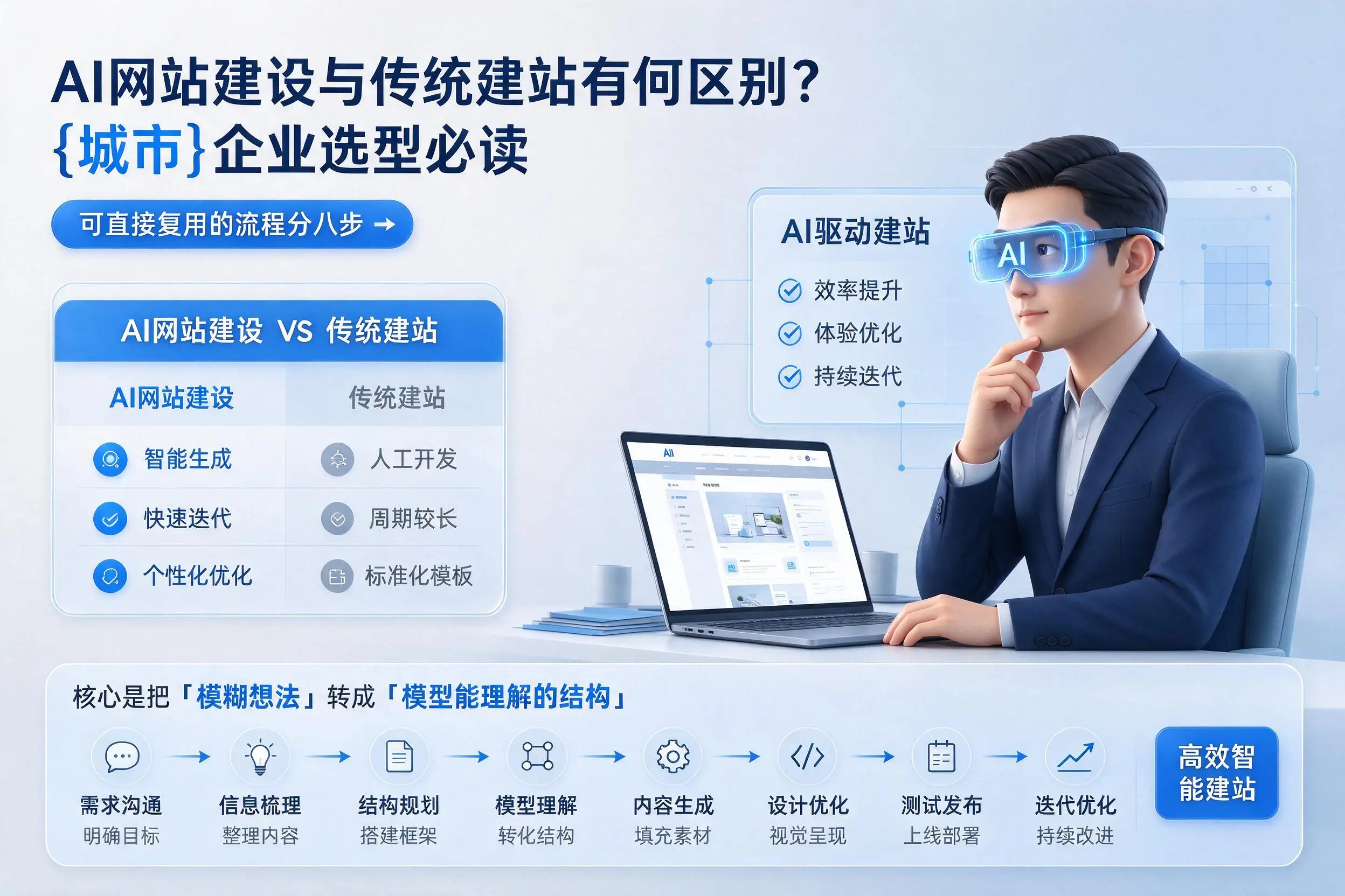 AI网站建设与传统建站有何区别?邵阳企业选型必读