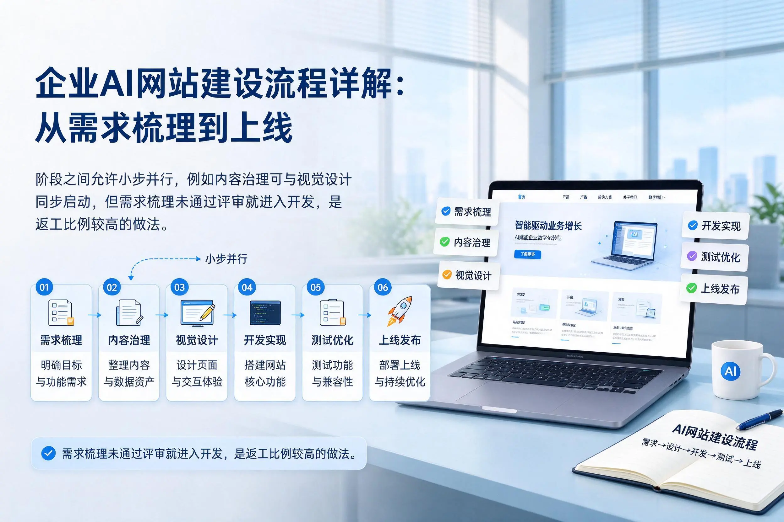 邵阳企业AI网站建设流程详解：从需求梳理到上线
