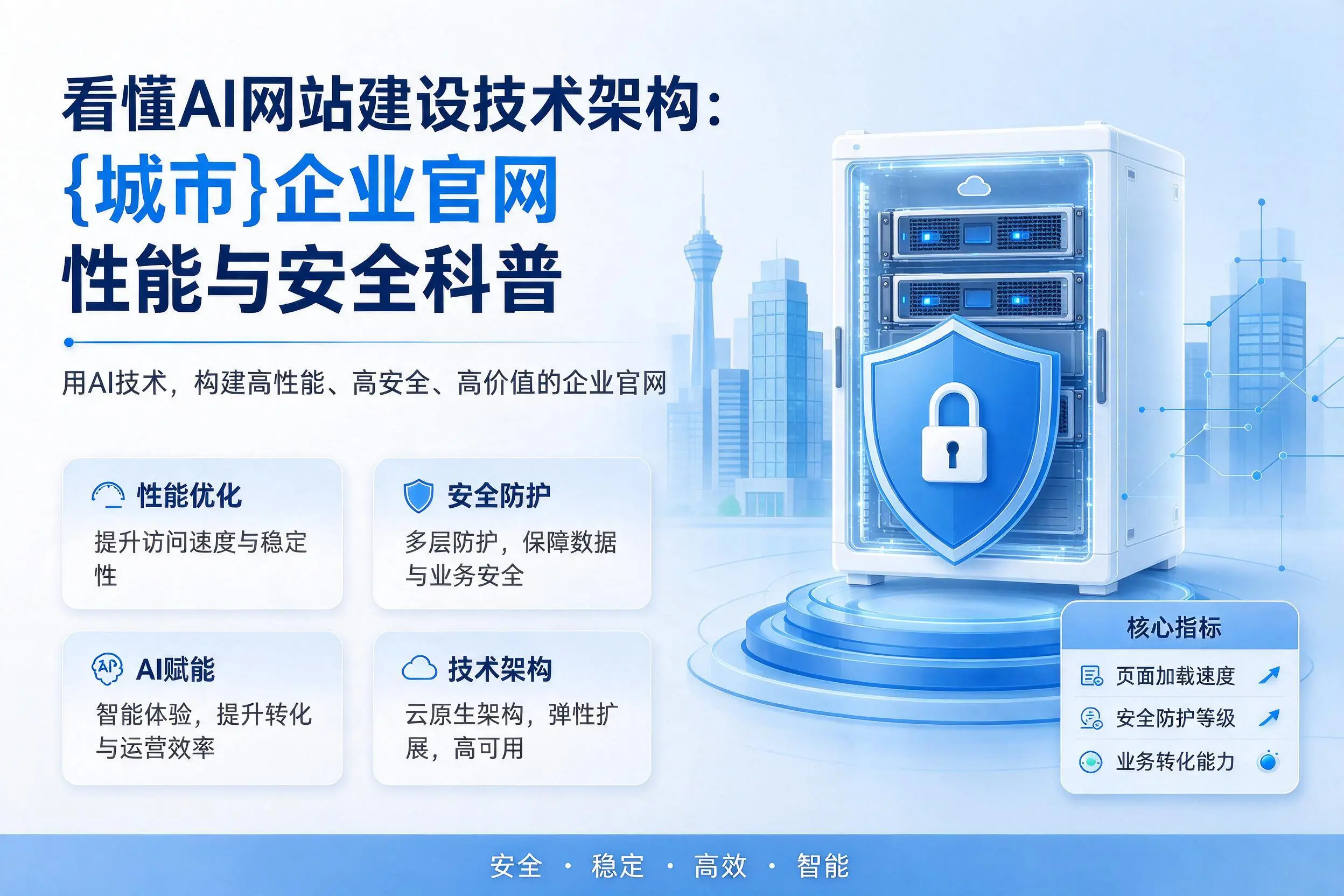 看懂AI网站建设技术架构：邵阳企业官网性能与安全科普