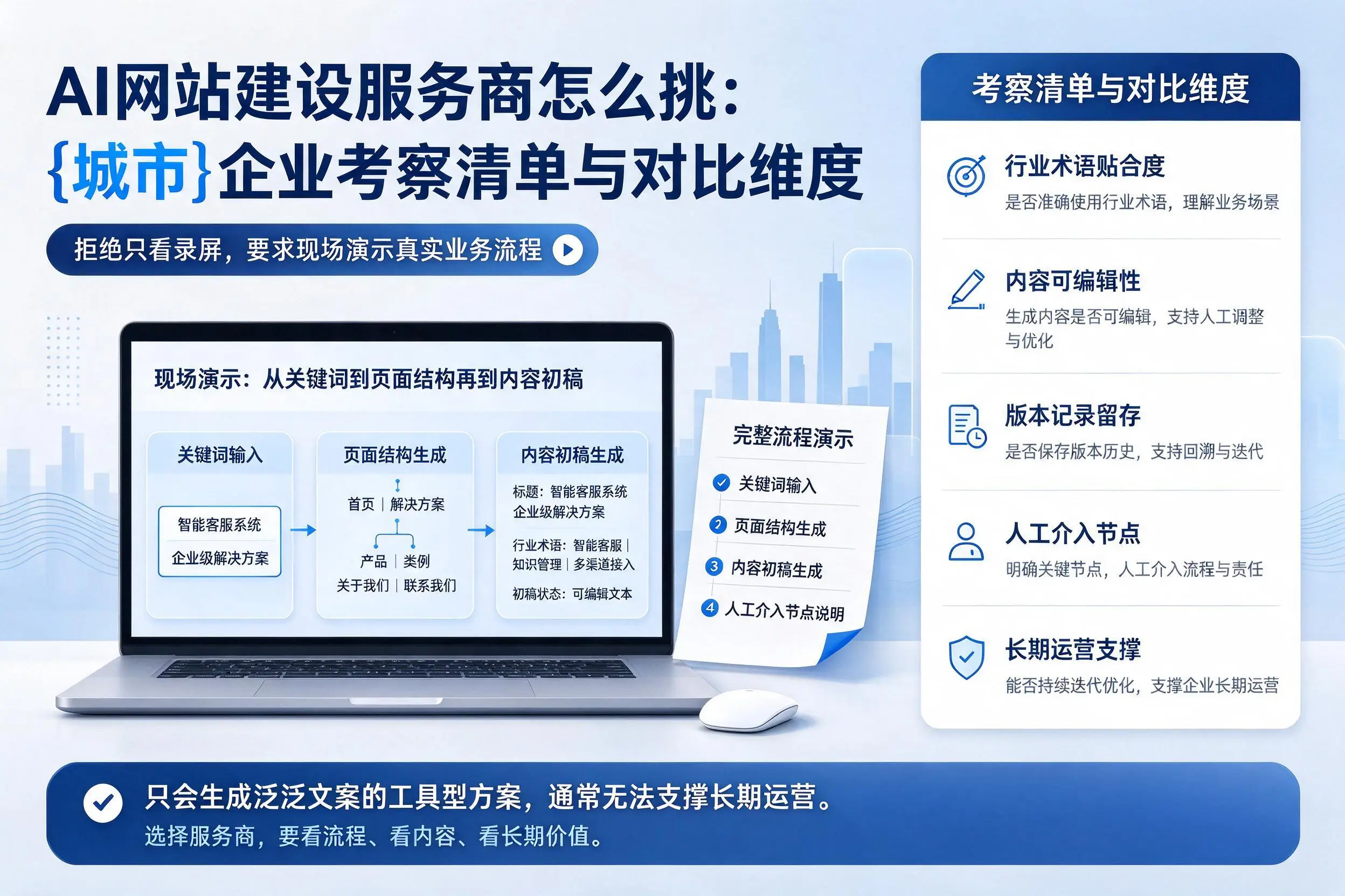 AI网站建设服务商怎么挑：邵阳企业考察清单与对比维度